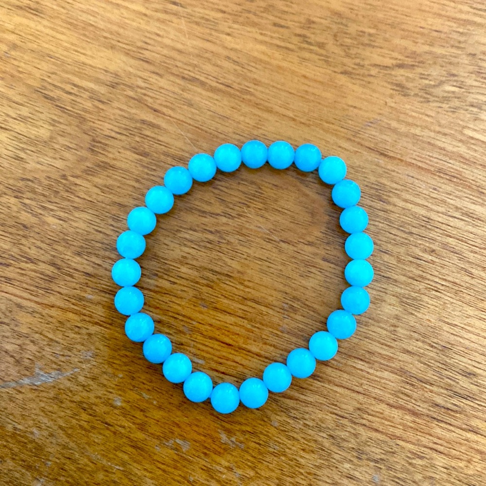 🌿 Aquamarine Beaded Bracelet